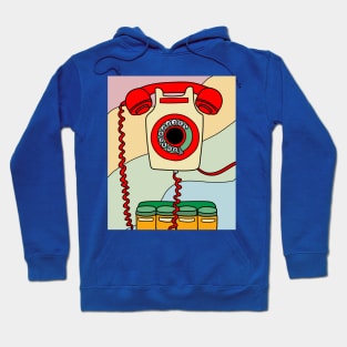 Old Antique Retro Phones Hoodie